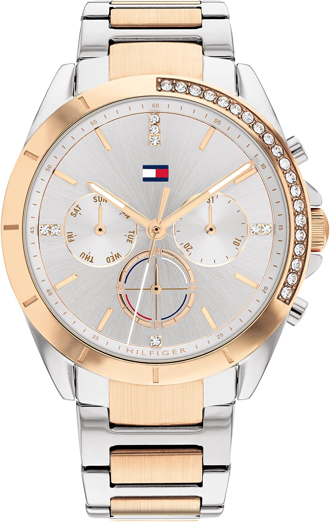 Analogue Multifunction Quartz Watch for Women with Stainless Steel Bracelet - Available in Silver or Gold Version