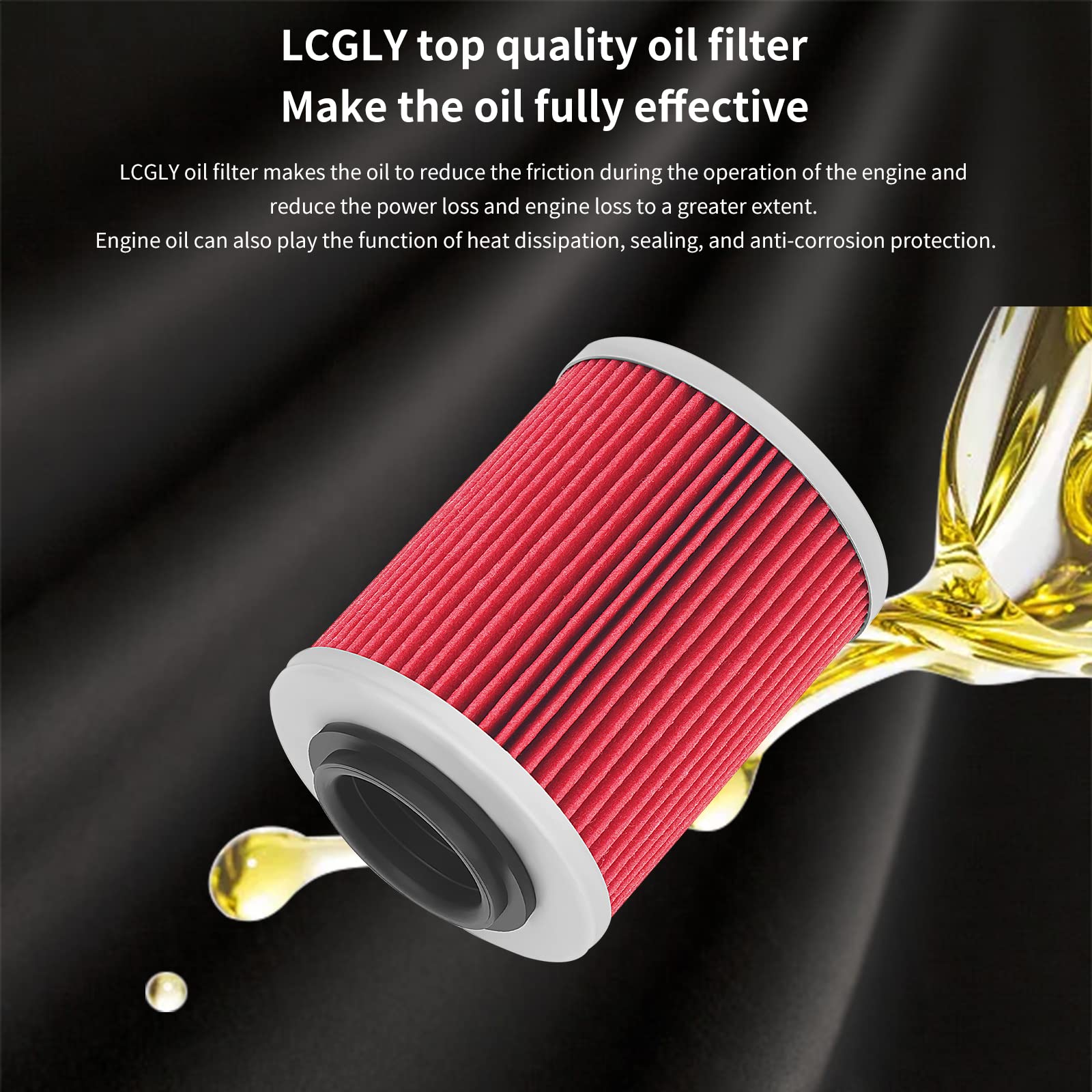 Oil Filter MOTOALL Lot De 3 Filtres à Huile 707800371 Pour Can-Am Outlander Canam Outlander Accessories - Foto 3