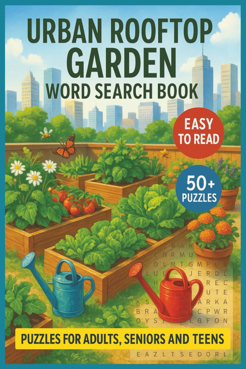 Urban Rooftop Garden Word Search Book: Grow Your Knowledge with Puzzles about Rooftop Gardens, City Farming, Green Spaces, Vertical Planting and Sustainable Urban Gardening