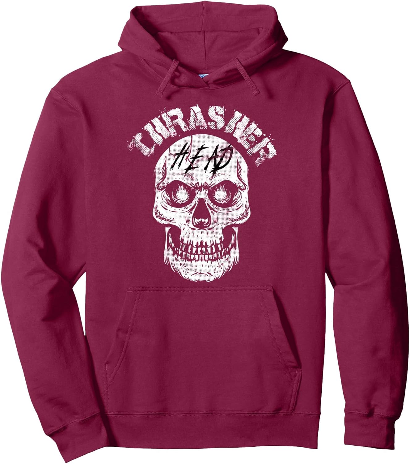 Thrasher Head Shirt Distressed Skull Vintage Skater Pullover Hoodie