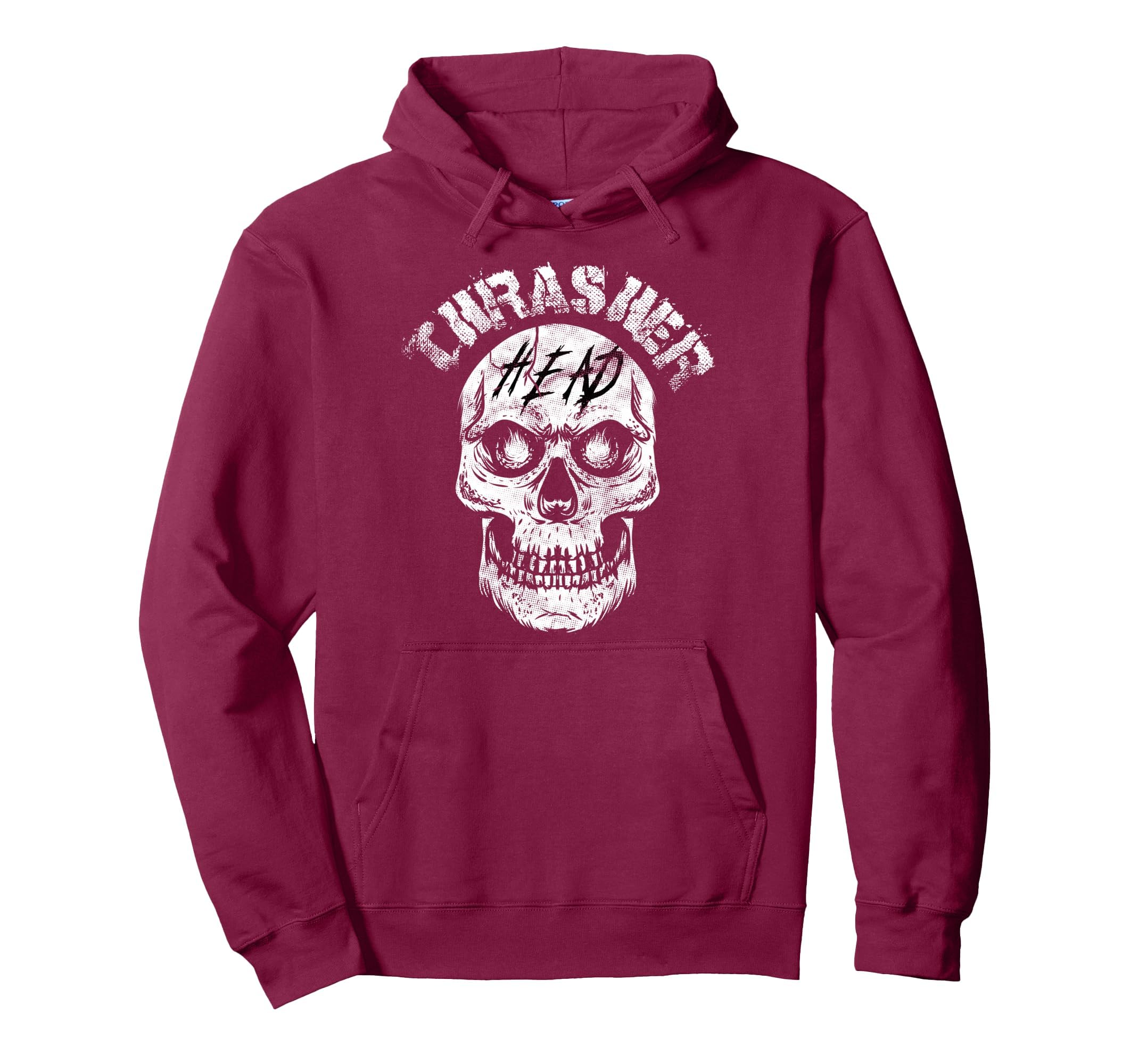 Thrasher Head Shirt Distressed Skull Vintage Skater Pullover Hoodie