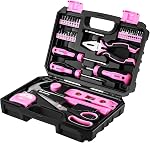 Pink Tool Kit: DEKOPRO Pink Tool Kit: Tool Set for Women Ladies, Home Tool Kit Set, DIY & Tools, Tool Kits for Home, Hand Tool Kits for Women, 42 Pieces