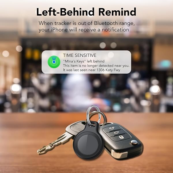 Smart Air Tracker Tag 4 Pack, Mini Localizador de Objetos Bluetooth con Buscar Apple (sólo iOS), IP67 Impermeable, Batería Reemplazable, Llaves/Coche/Cartera/Equipaje - 3