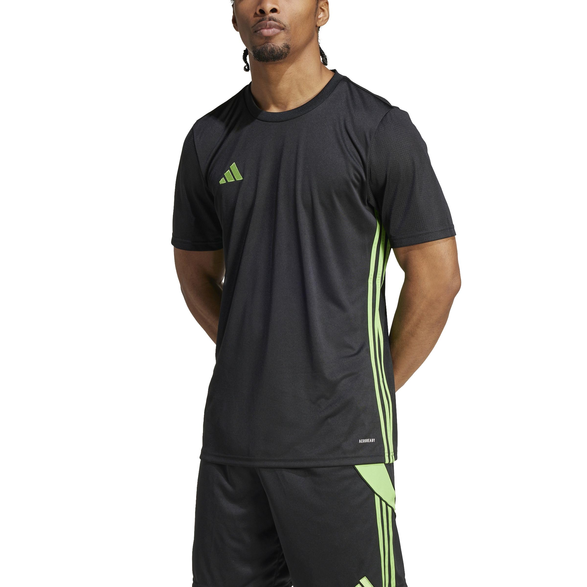 adidas Men's TABELA 23 Jersey, Black/semi Lucid Lime, XL