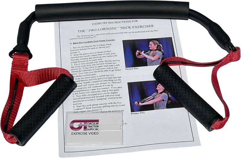 ProPosture - Neck Exerciser Resistant Band for Rehabilitation - Comes in Easy, Medium, or Firm (Made in USA)