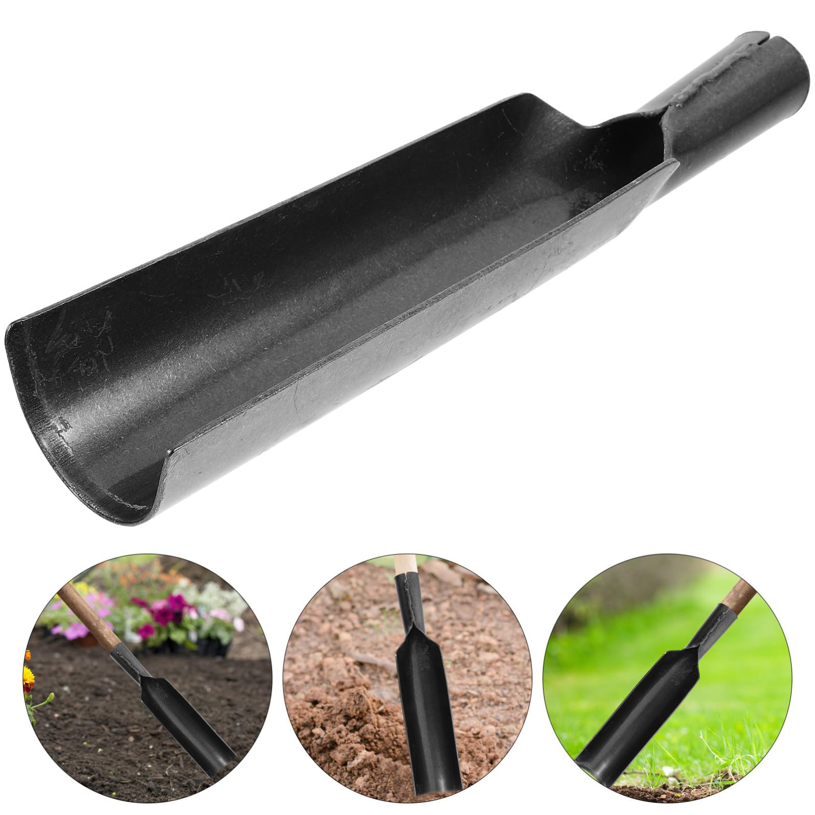 Hemobllo Vanga da Giardino Portatile in, Attrezzo Manico per Piantare e Scavare, per Orto, Giardino e Esterno