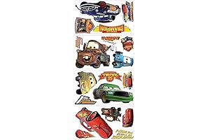 RMK1520SCS Cup Champs Walt Disney Cars Piston Peel and Stick Wall Decal