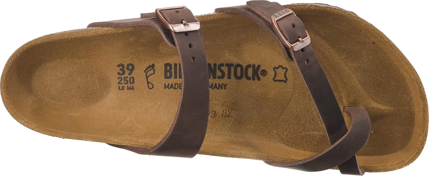 Birkenstock Women's Mayari Greased LeatherFlip Flops, Brown Habana Habana, 3.5 UK - Image 6