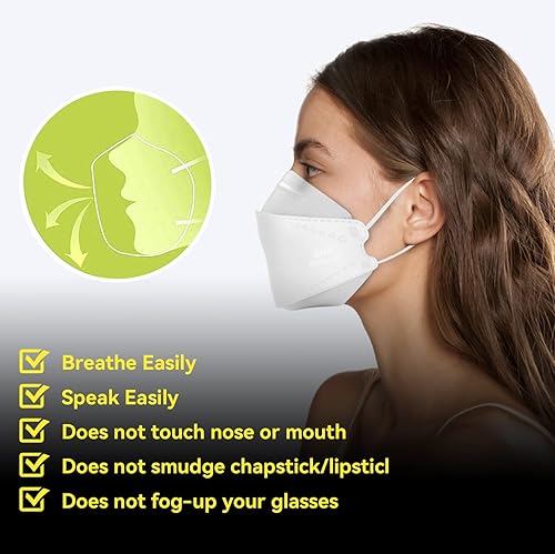 Miniatura 12 de Keangs - KN95 - Mascarillas para adultos y adolescentes, transpirables, protectoras, desechables, paquete de 50 unidades, multicolor