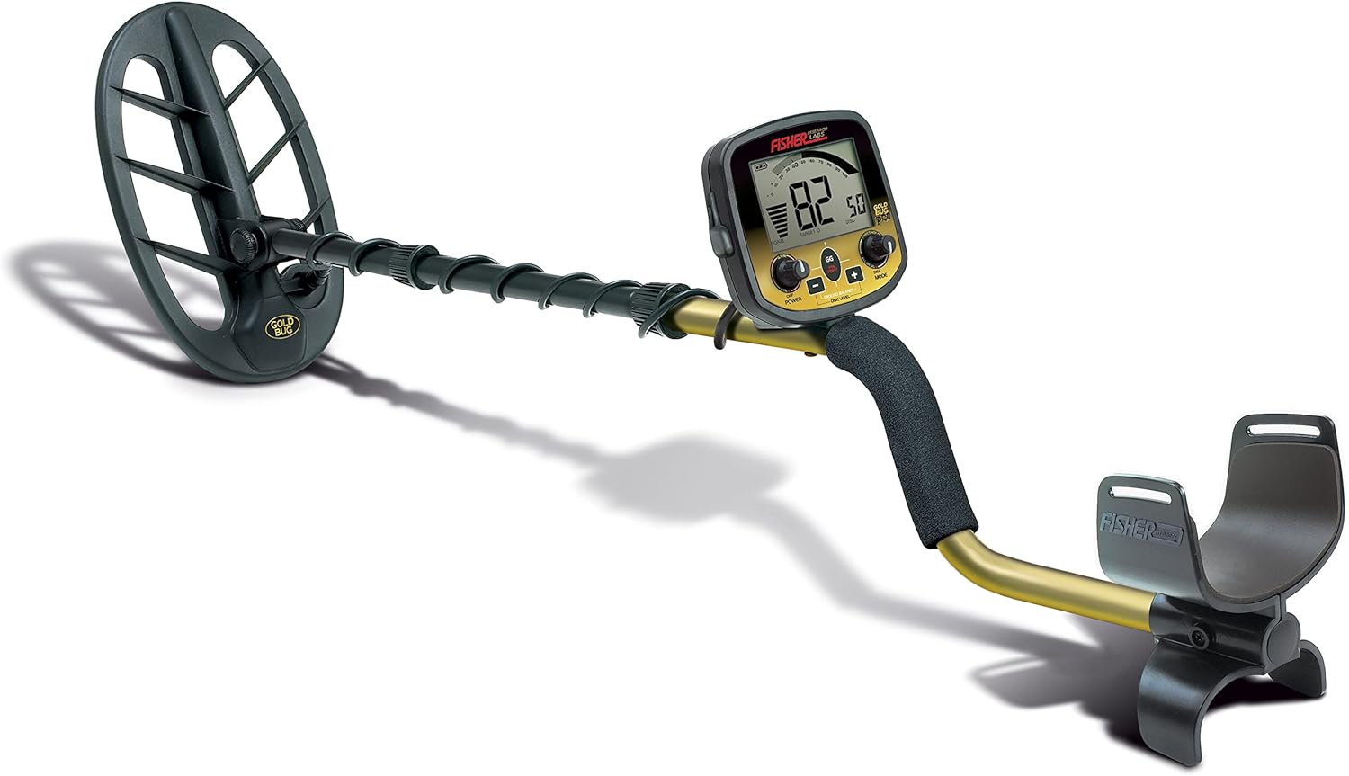 Fisher Gold Bug DP Metal Detector, 19kHz VLF Frequency, 11" DD Searchcoil, Advanced Ground Balance, Lightweight Design, for Gold Prospecting and Relic Hunting