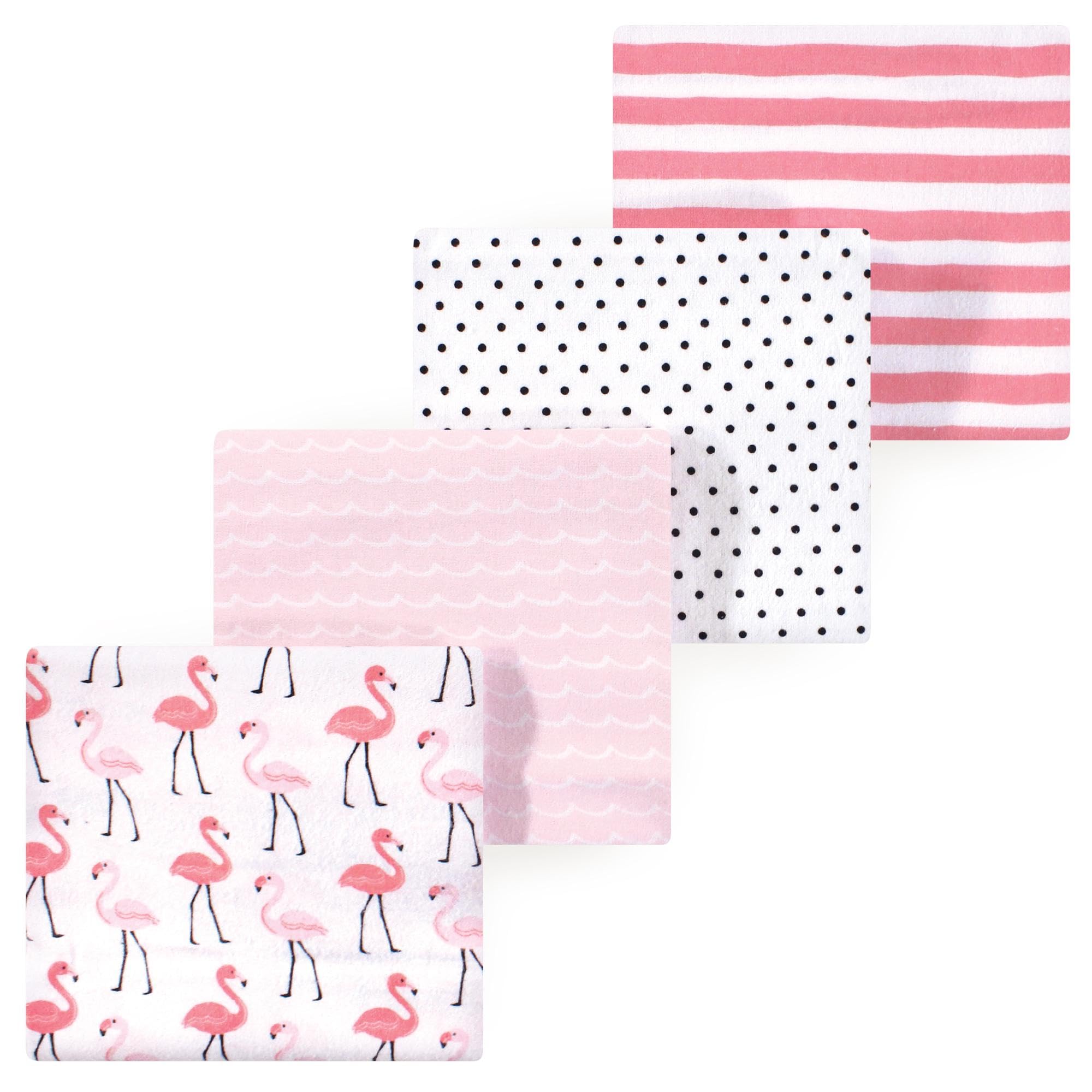 Luvable Friends Little Treasure Flannel Receiving Blankets 4pk
