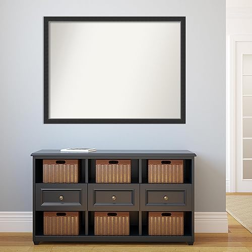 Miniatura 8 de Amanti Art Custom Mirror, Corvino Black Narrow Bathroom Mirror, Wall Mirror or Bathroom Vanity Mirror Over Sink (29.25 x 41.25 in.) Non-Beveled