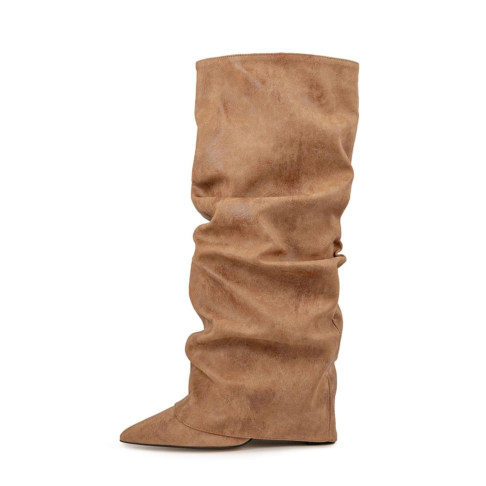 Generisch Stivali da donna con tacco a blocco, in pizzo, elasticizzati, per autunno e inverno, comodi, con tacco alto, casual, al ginocchio