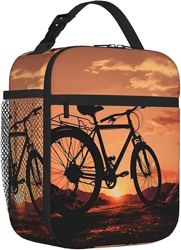Xzeit Bolsa de almuerzo para bicicleta de carretera, lonchera aislada para mujeres y hombres, reutilizable, bolsa enfriadora para trabajo de oficina