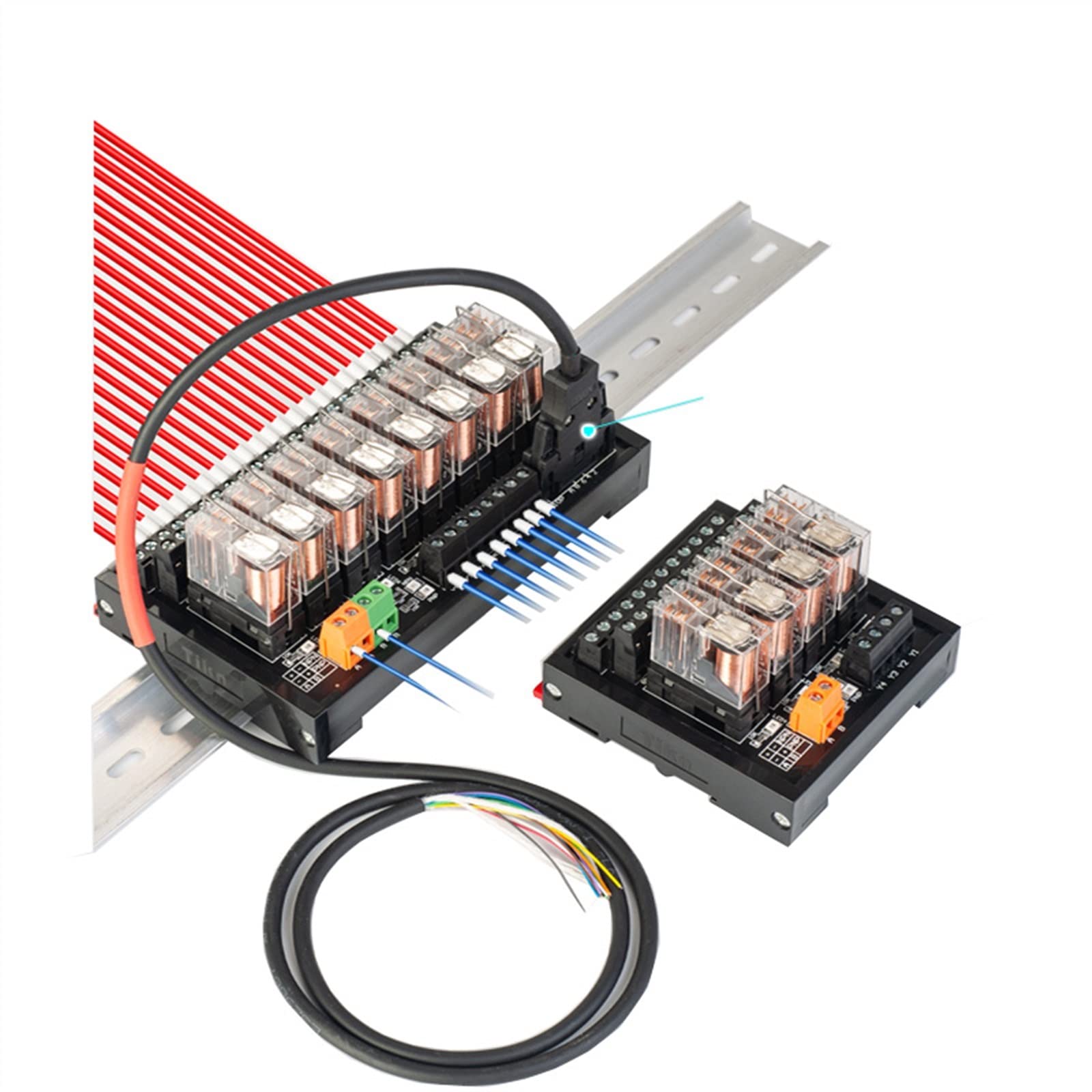 4/8/10/12/16-drożny przekaźnik płytka sterująca 12 V 24 PLC moduł przekaźnika pośredniego 220 NPN/PNP uniwersalny 1 sztuka (24 vdc, TK0422 2NO2NC)