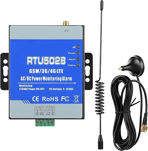 Sistema de alarma GSM, RTU5028 GSM 4G 3G de voltaje de alimentación Monitoreo de estado de fallo de alimentación Recuperación de alarma SMS Alerta,
