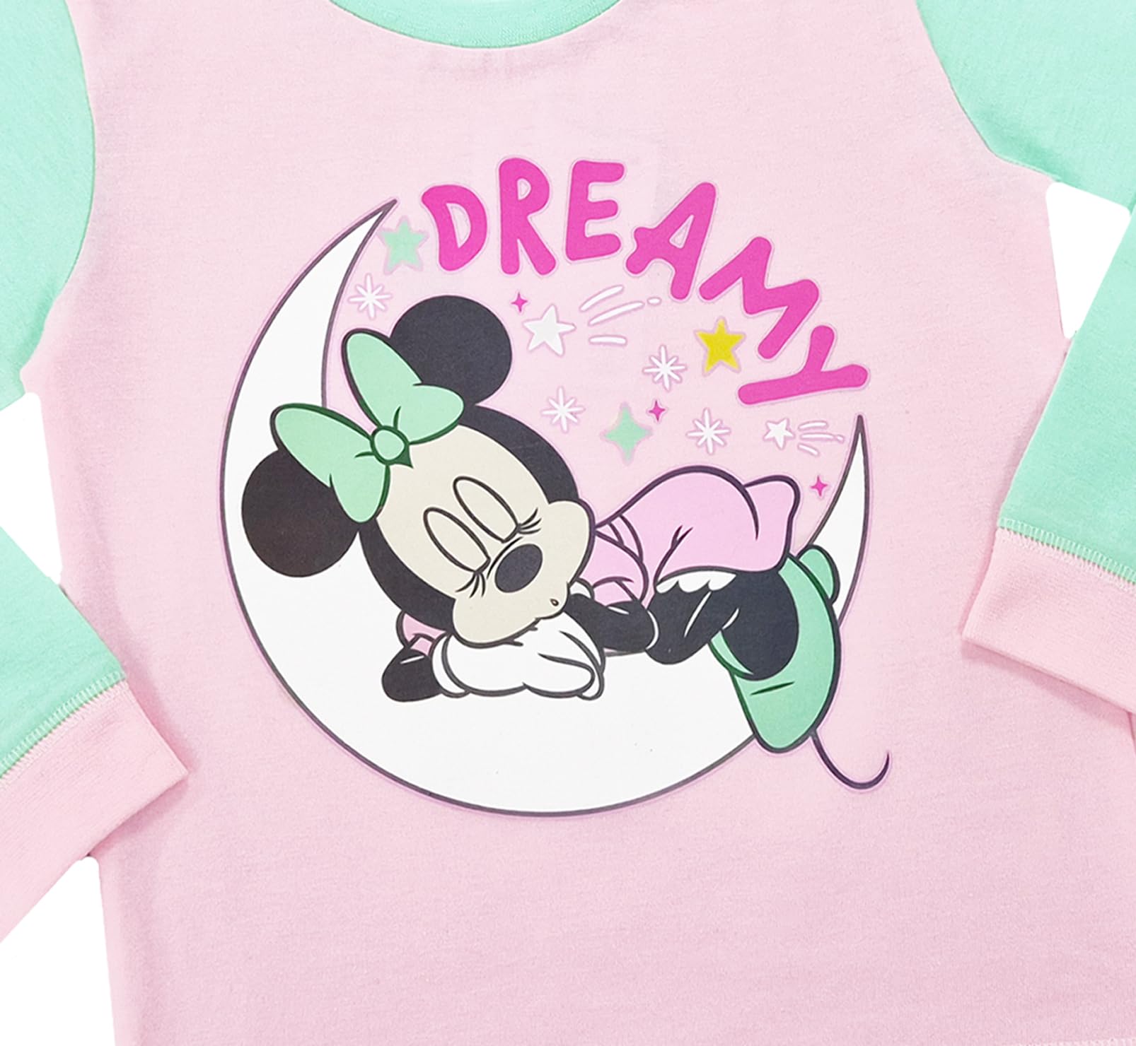 Disney Baby Girls Minnie Mouse Dreamy Pyjama Set Pjs Nightwear Size 6 to 24 Months