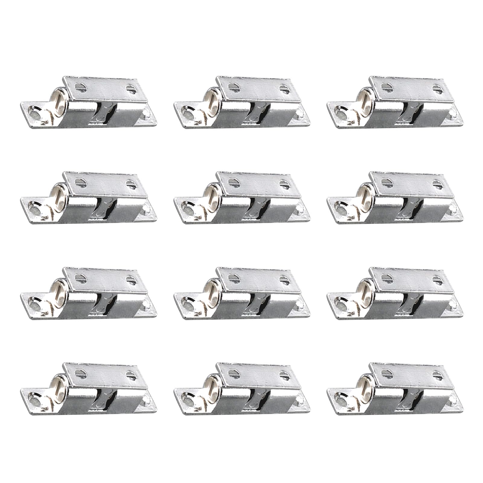 Pangboer Multicolor 12Pcs Cabinet Door Catch Closet Balls Tension Latches Zincs Alloy Double Balls Catch Hardware Fitting For Cabinet, Closet Zincs Alloy Tension Latches