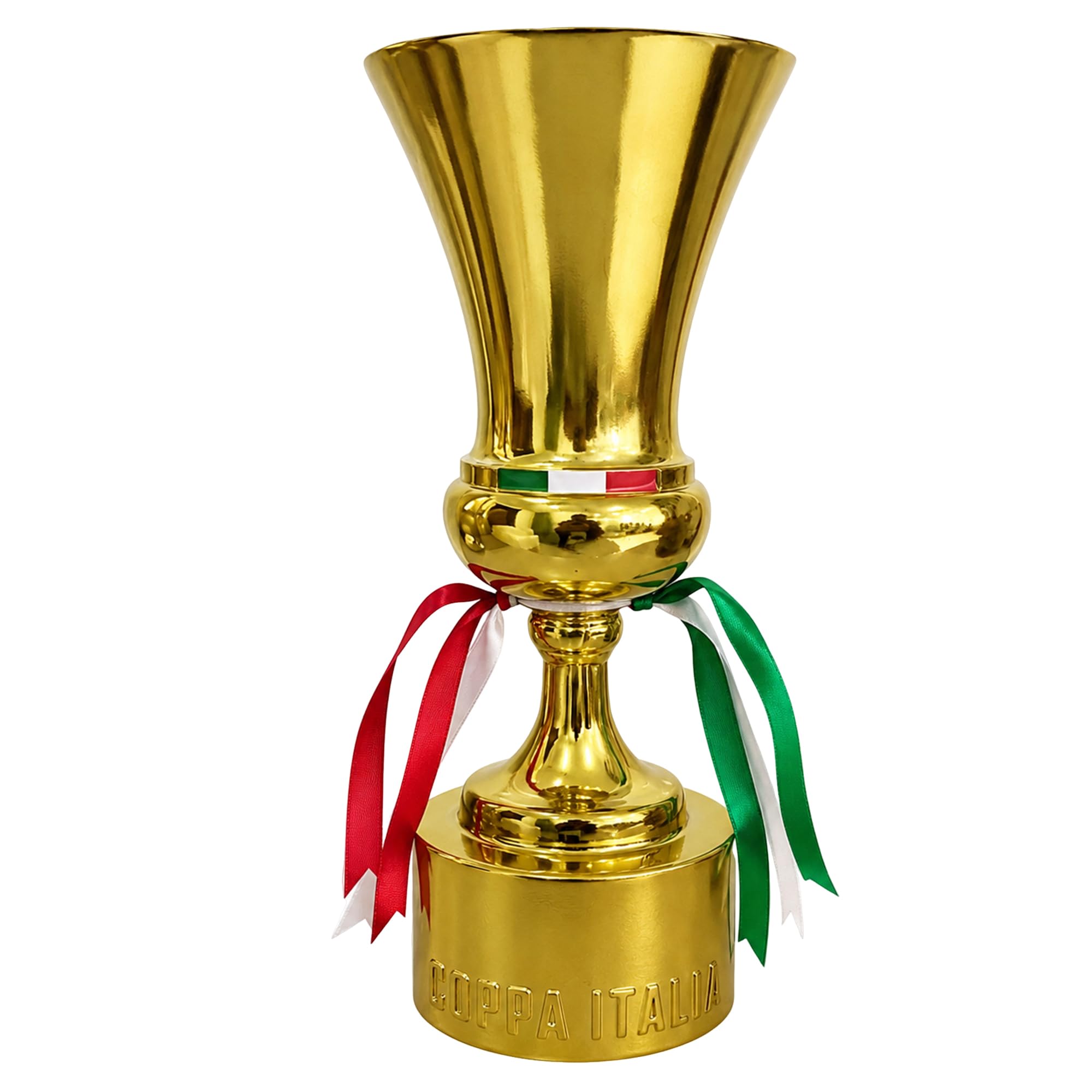 Replica Trofeo Coppa Italia, Trofei Champion da Collezione, Souvenir della League Calcistica, Decorazione per Ufficio, Bar Sportivo e Casa, Regalo Perfetto per Tifosi di Calcio,44cm | Souvenir della League Italiano da Collezione,Decorazione per Ufficio,Ba