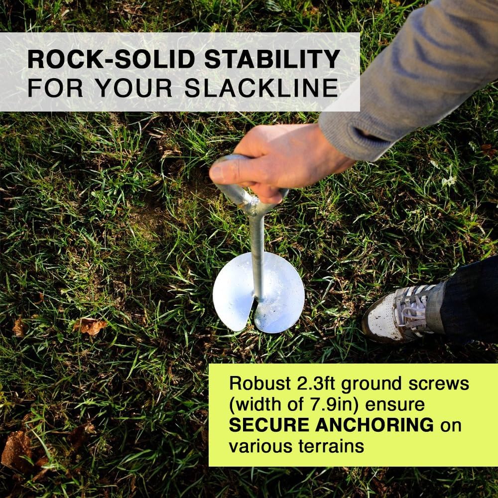 Amazon.co.jp: Gibbon Slacklines グラウンドスクリュー、アース