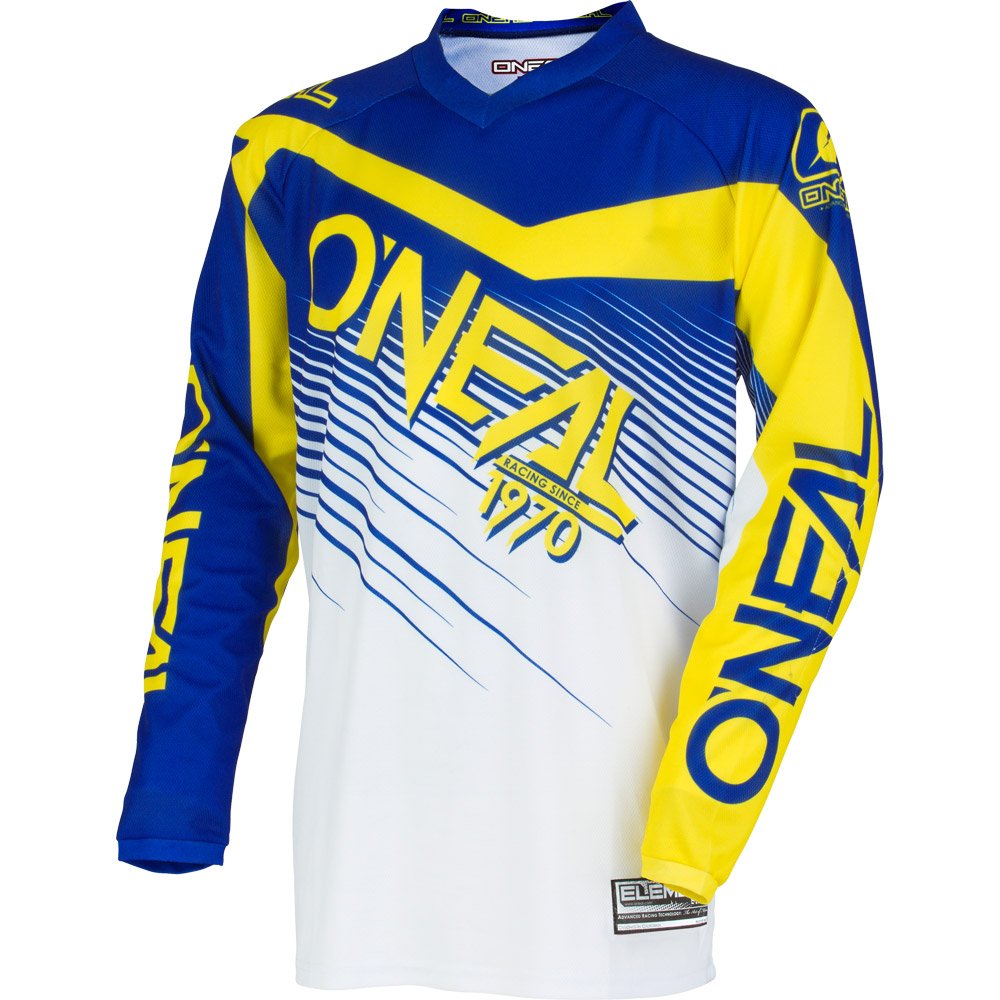 O'NEAL | Maillot de Motocross de Manga Larga | MX Enduro | Protección Acolchada en los Codos, Cuello en V, Transpirable | Maillot Element Racewear | Adulto — view 10