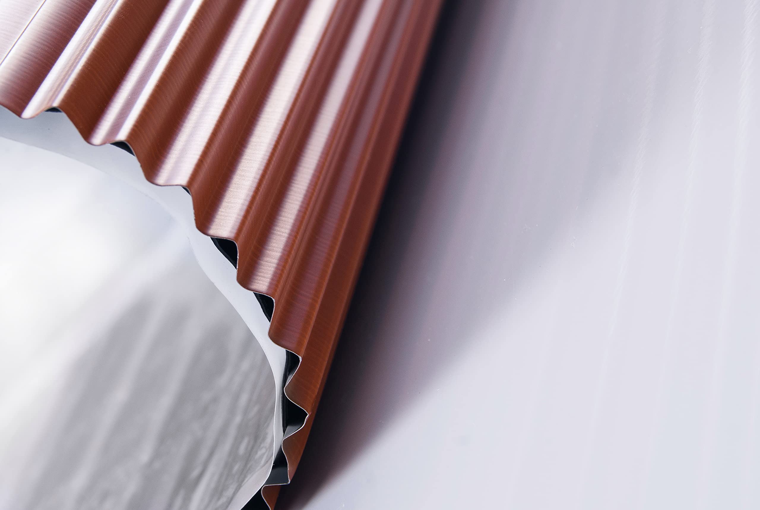 Wandanschlussband plissiertes Aluminium 30 cm x 5 m Dach Kamin Wand Schornstein 7 Farben (Ziegelrot)