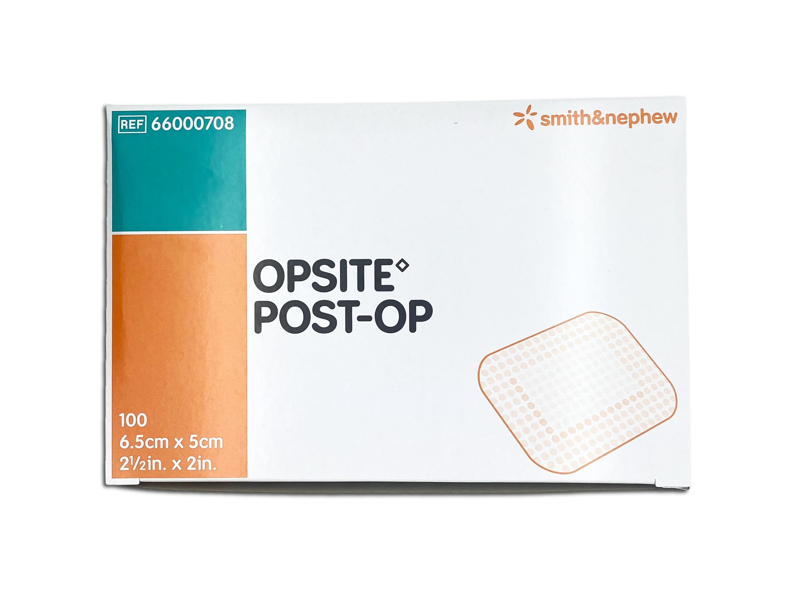 Smith & Nephew SJ66000708 Opsite Post-Op chłonny opatrunek, 6,5 cm szer. x 5 cm L (opakowanie 100 szt.)