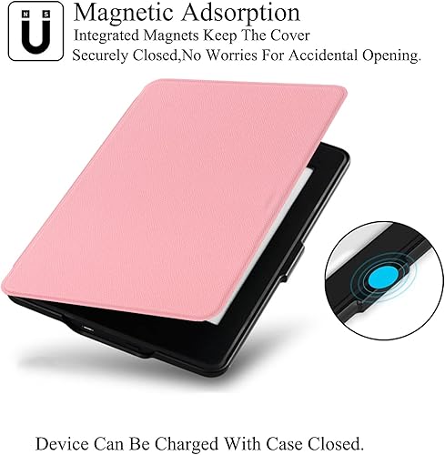 Miniatura 4 de Funda para Kindle (10 generación 2019), piel sintética, delgada, ligera, con funda protectora inteligente de encendido y apagado automático para