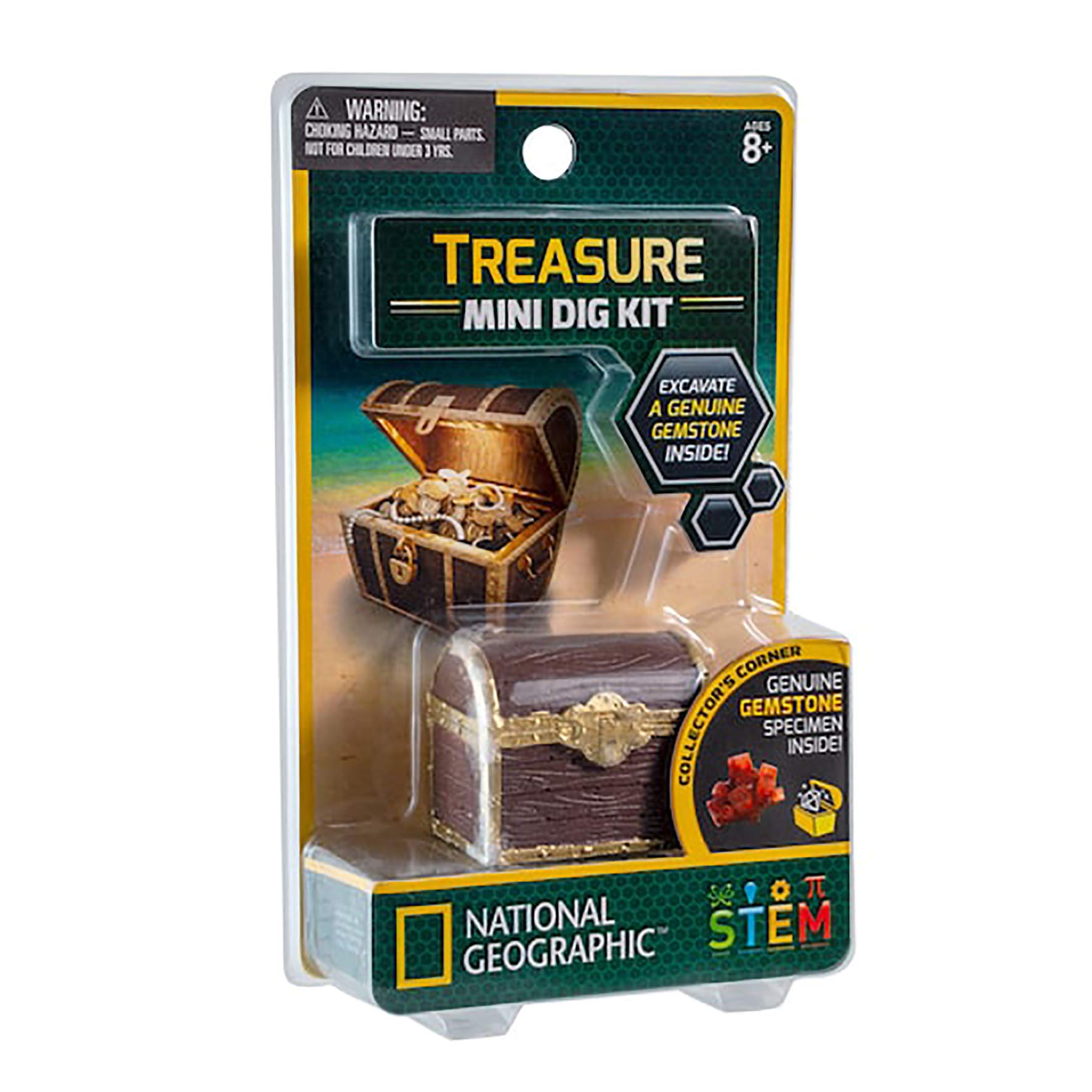 National Geographic JM00622 Mini Excavation Kit Treasure Dig, Multicolor