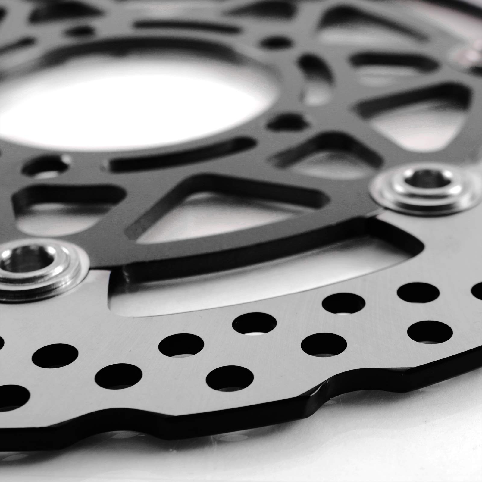 Amazon.com: 2PC ANUESN Motorcycle Front Brake Disc Rotors Black