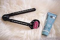 Vista 2 de OmniShaver Mango extensor, afeitadora de cuerpo completo para hombres y mujeres con soporte de extensión de 20 pulgadas, ajustable y plegable, Rosa