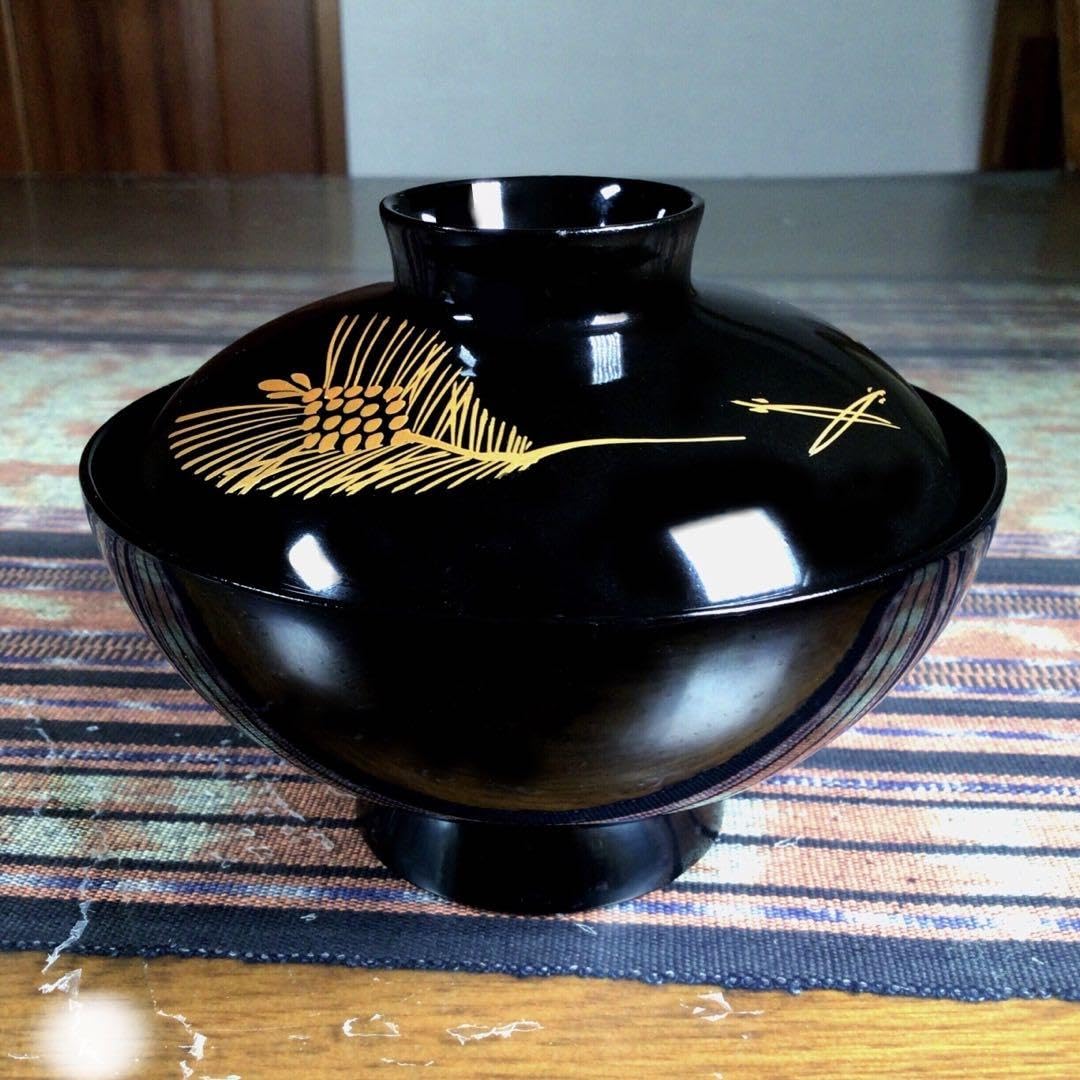 坂本乙造 蓋付お椀 5客 お吸物椀揃5客セット 会津