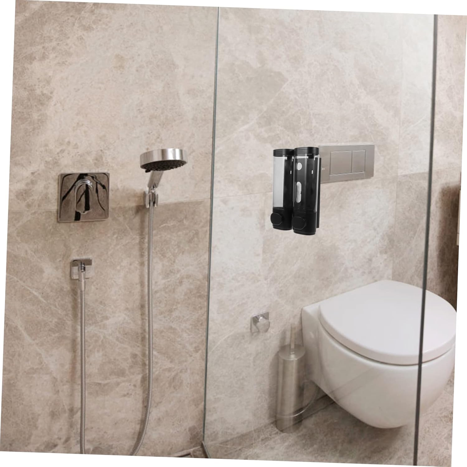 Touchless Soap Dispenser Wall Mount Soap Holder for Shower Bathroom Shampoo Containers for Bathroom Kitchen