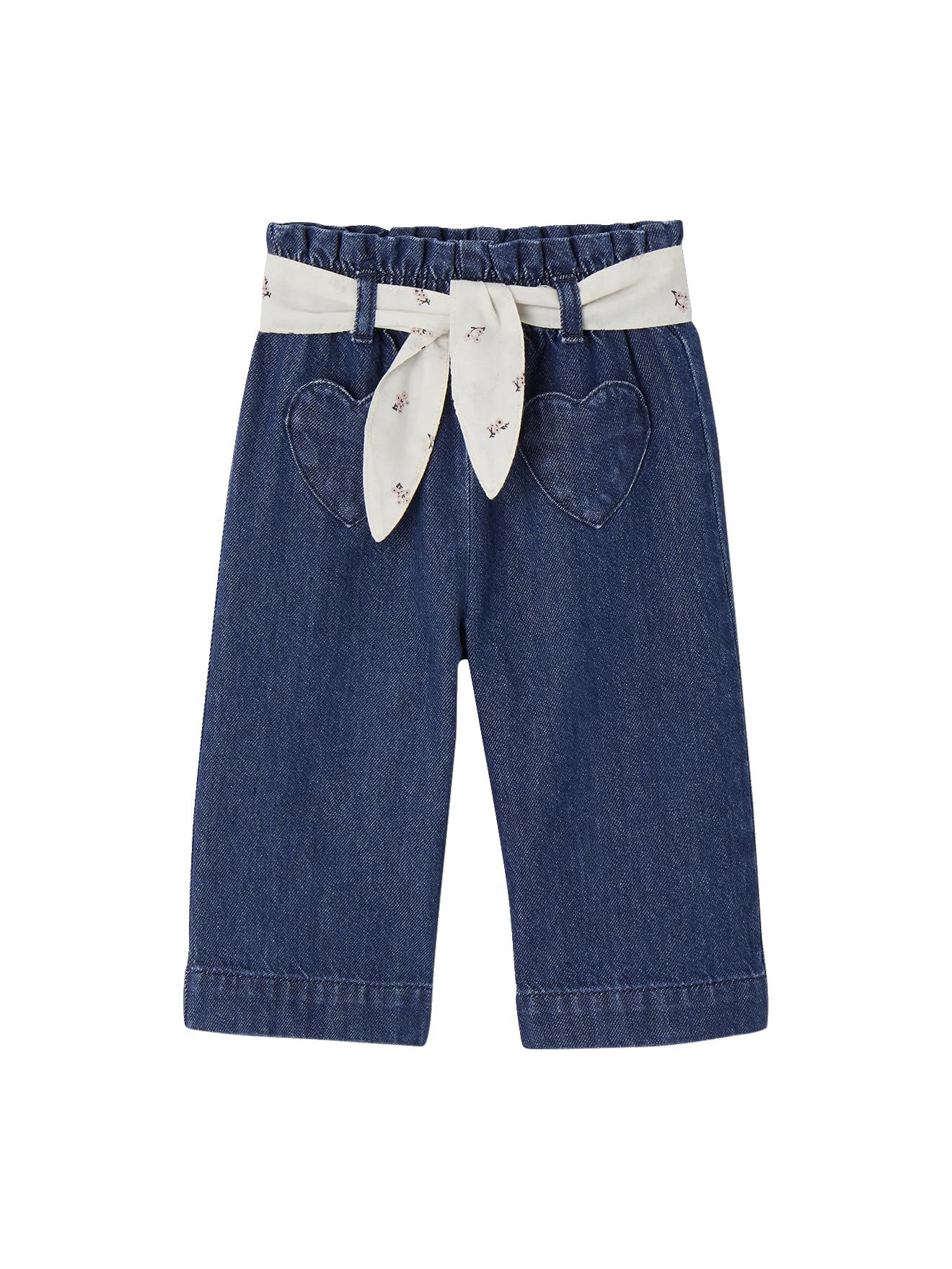 VERTBAUDET Jean Large bébé avec Ceinture à Nouer