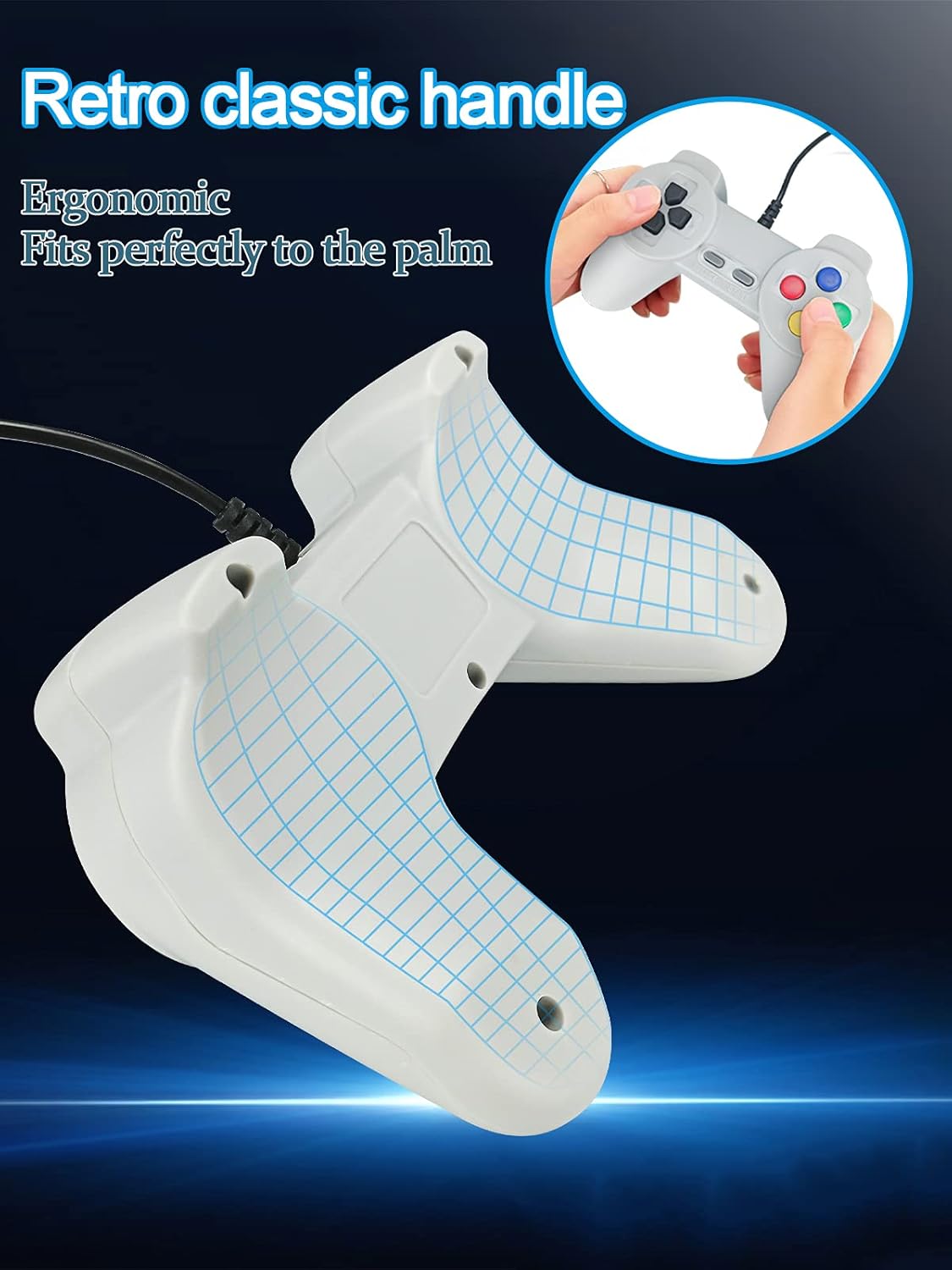 Fadist Retro Game Console, Built in 600 Games, Classic Video Game Console, with 2 Classic Controllers, AV Output Plug and Play Games Console, Ideal Gift for Kids, Adult, Friend, Lover : Toys & Games