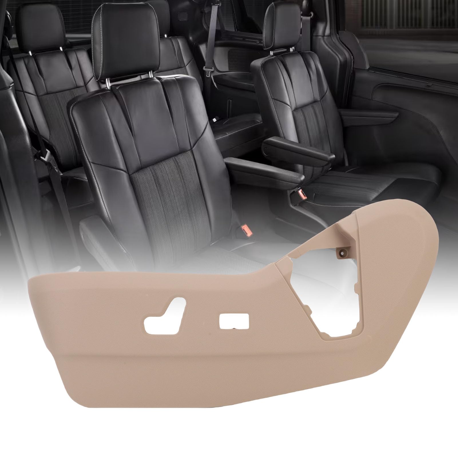 Linke Fahrerseitenabdeckung 1UQ99DX9AC, Netzschalter-Pfanne, Linke Fahrerseitenabdeckung 1UQ99DX9AC für Town & Country & Grand 2011–2016 – OEM-Passform, Beige Netzschalter-Abdeckung auf der
