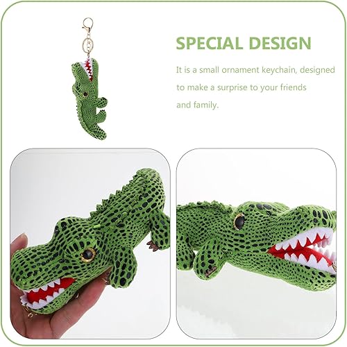 Miniatura 3 de Toyvian Llavero de cocodrilo de peluche de cocodrilo de peluche de cocodrilo de peluche animal de peluche llavero lindo animal de peluche