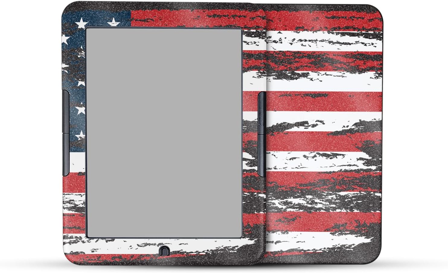 Glossy Glitter E-Reader Skin Compatible With Barnes & Noble Nook GlowLight 4e (2022) - Dominican Flag - Premium 3M Vinyl Protective Wrap Decal Cover - Easy To Apply | Crafted in the USA by MightySkins