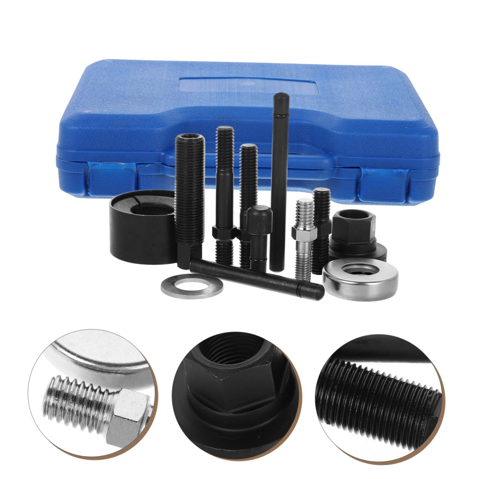 Kit Estrattore e Installatore per Volante e Pulegge Servosterzo, in Acciaio al Carbonio, Custodia Inclusa, Utensili per Auto