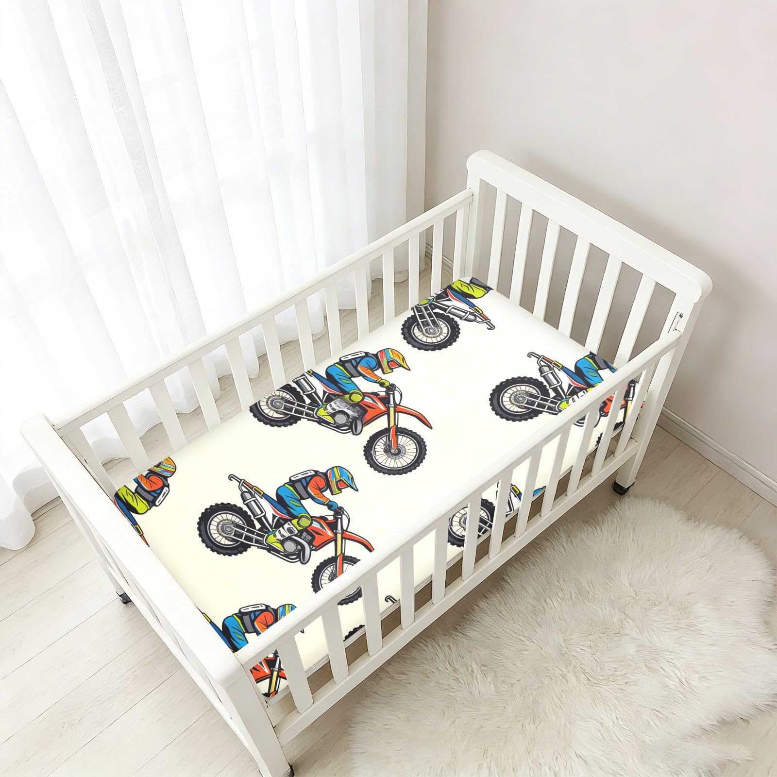 Sábanas para cuna de bebé, niños y niñas, de algodón, cómodas, transpirables, unisex, para decoración de guardería, 1 paquete