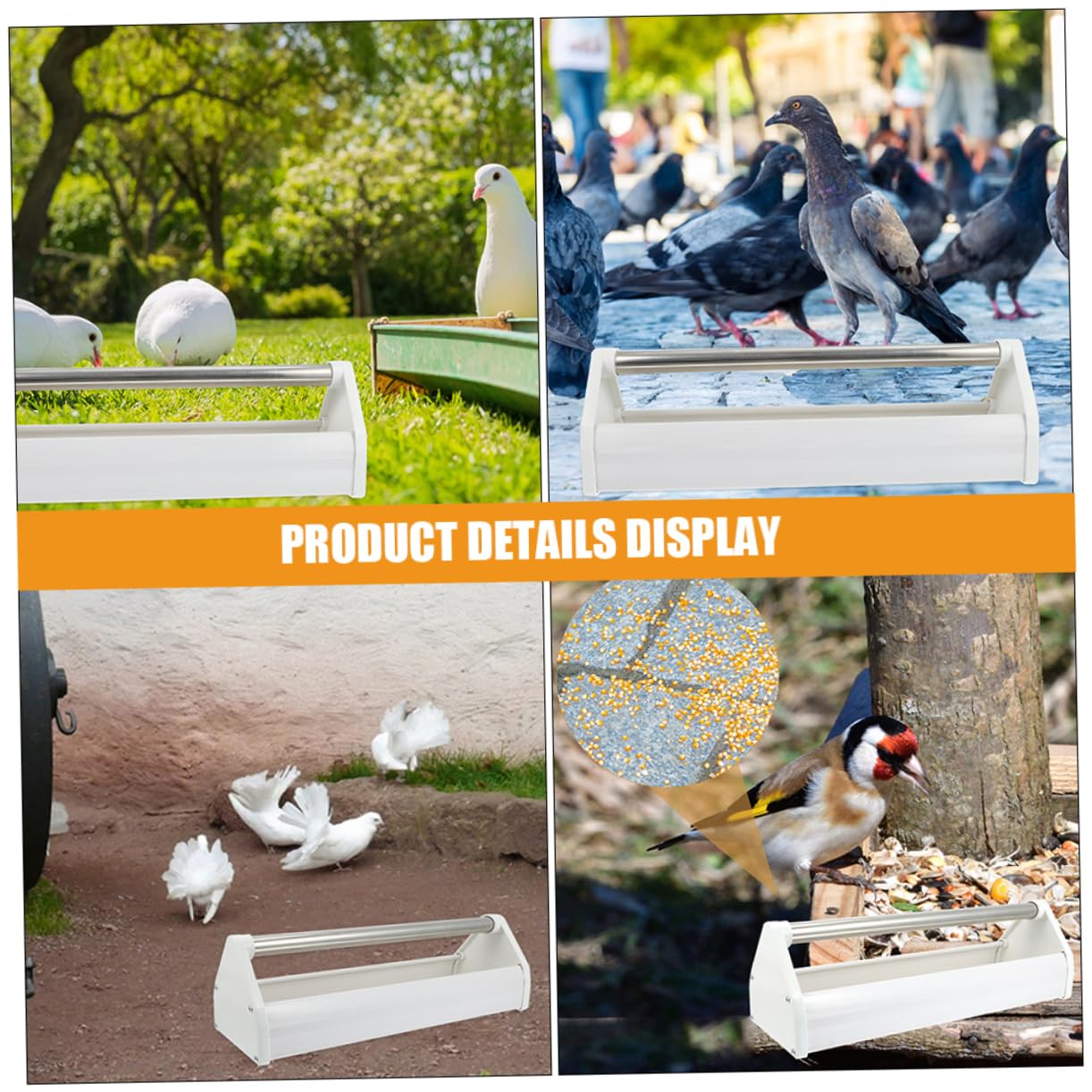 2piezas Comedero para De Comedero para Loros y Pájaros Hecho De Material Plástico Resistente para Uso Jardines o Terrazas Suministros para Aves y Contenedores para Almacenar Comida