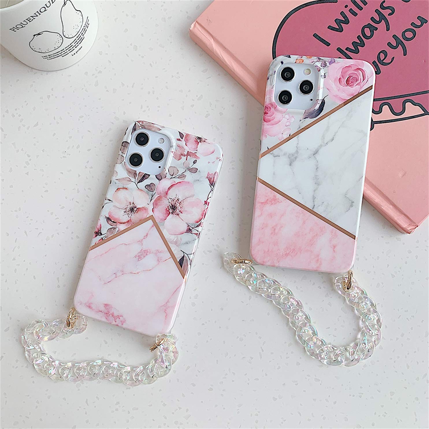 Jacyren Catena per cellulare iPhone 11, custodia per iPhone 11 Pro, in