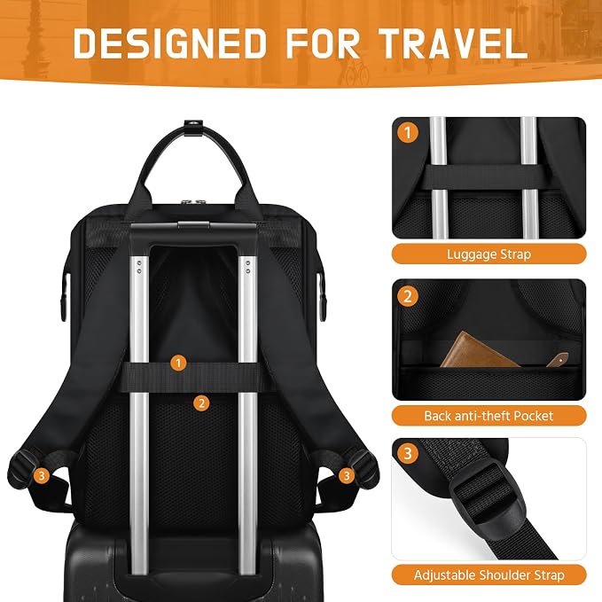 Mochila Maelstrom para Laptop 15.6 pulgadas Negra miniatura 7