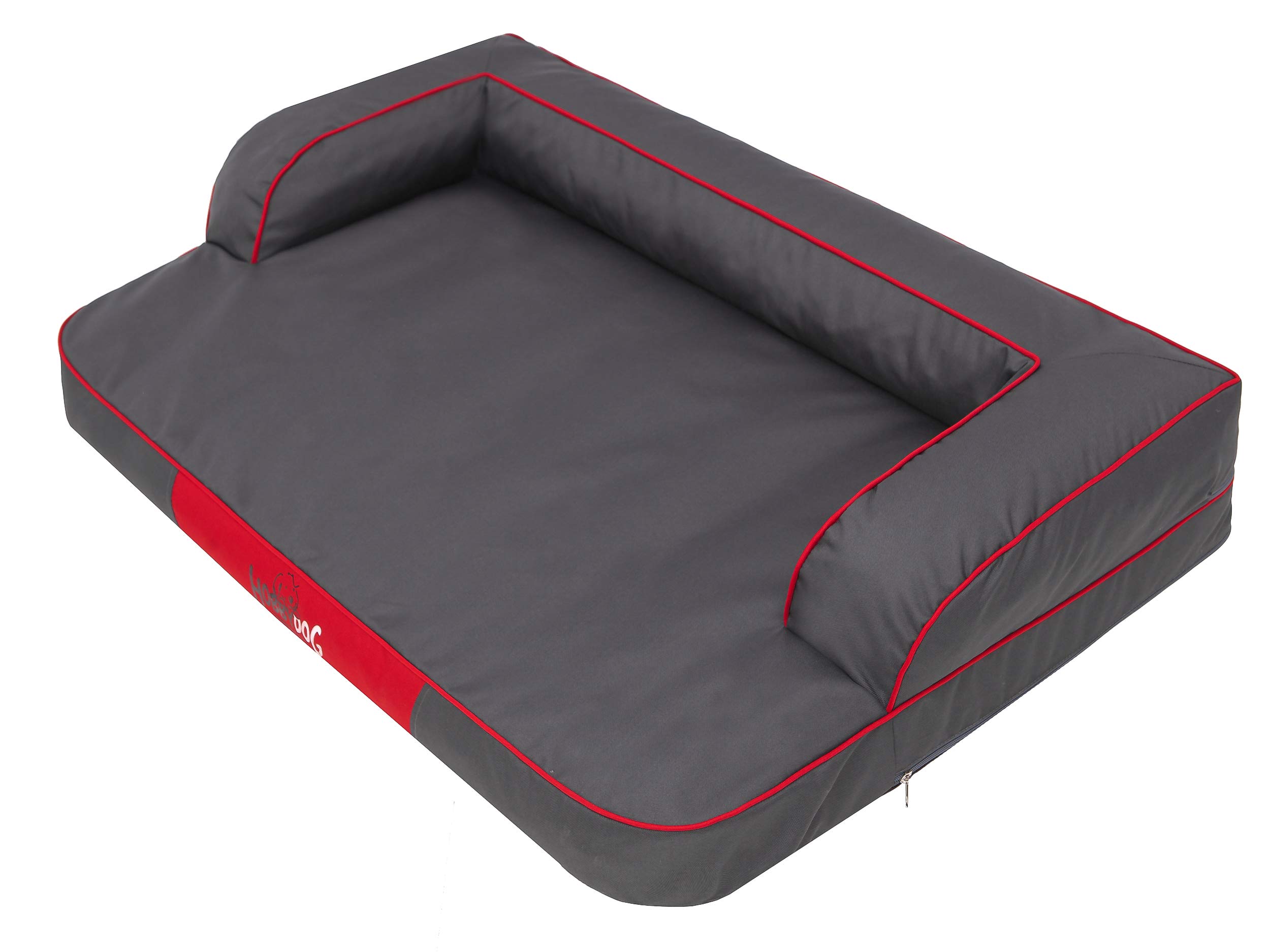 Cuccia per cani e gatti, cuccia per animali domestici, cuscino per cani, letto per cani, materasso per animali domestici, grigio, L – 80 x 48 cm
