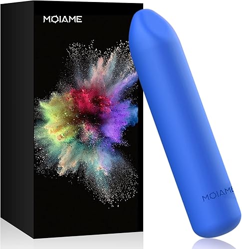 Miniatura 29 de Vibrador de bala pequeña para mujeres: mini vibrador de clítoris impermeable con 10 modos, masajeador de dedos vibratorio de silicona completa para