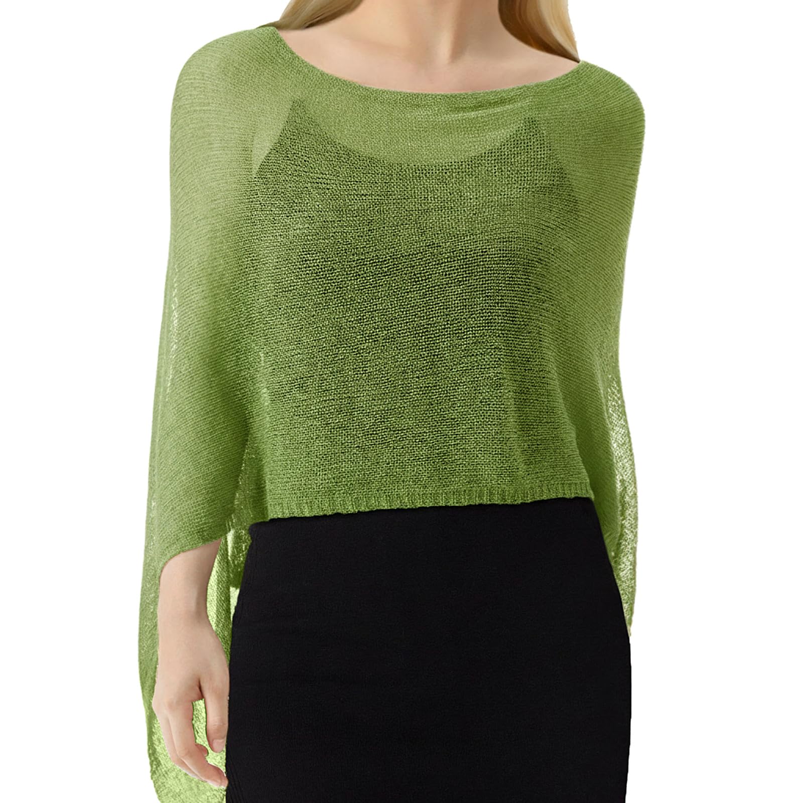 Women Sheer Poncho Shrug