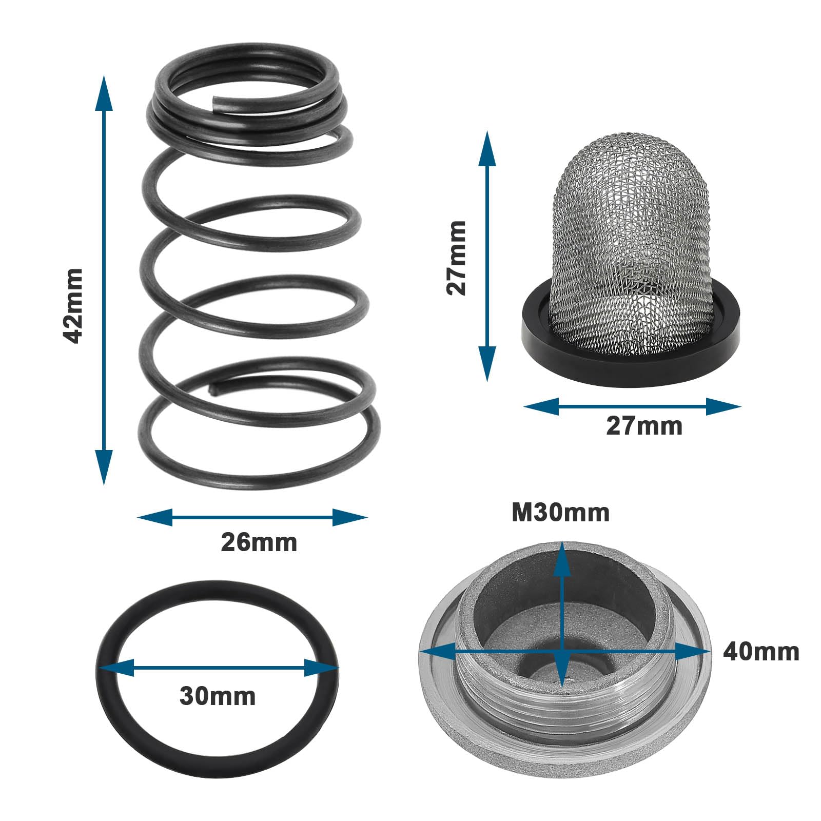 Joints Vidange Scooter 50-150cc VGOL Lot 2 Raccords Vidange Huile Moto GY6 - Compatible 50cc à 150cc - Scooter, ATV, Go-Kart Bouchon Vidance Gy6 50- 150cc