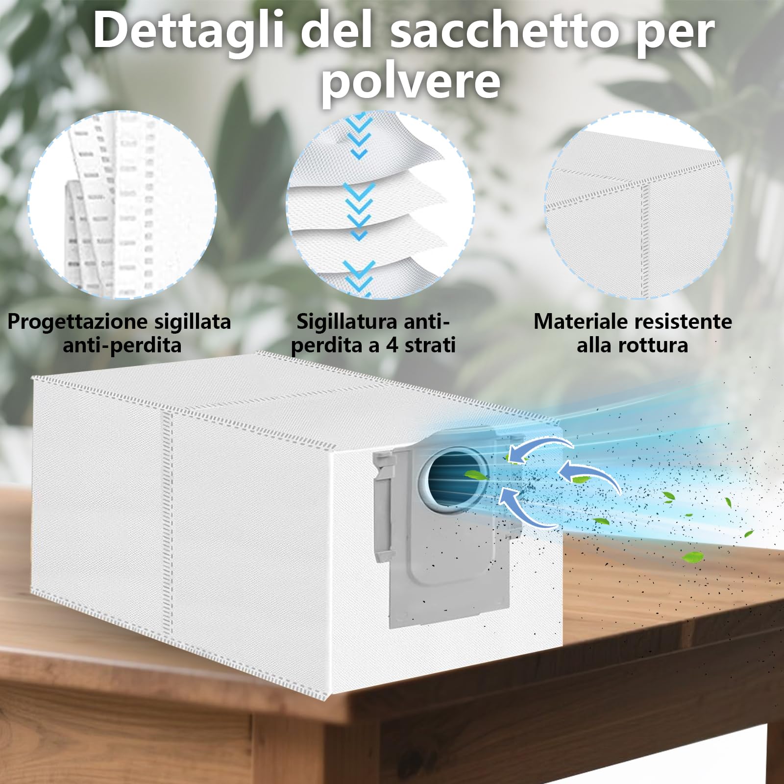 28 pezzi di Accessori per Roborock QV 35A / QV 35S / QR 798 / QR 598 robot, 2 Spazzole Principali, 6 Asciugamani, 6 Filtri, 6 Sacchi di Polvere, 6 Spazzole Laterali, 2 Utensili di Pulizia