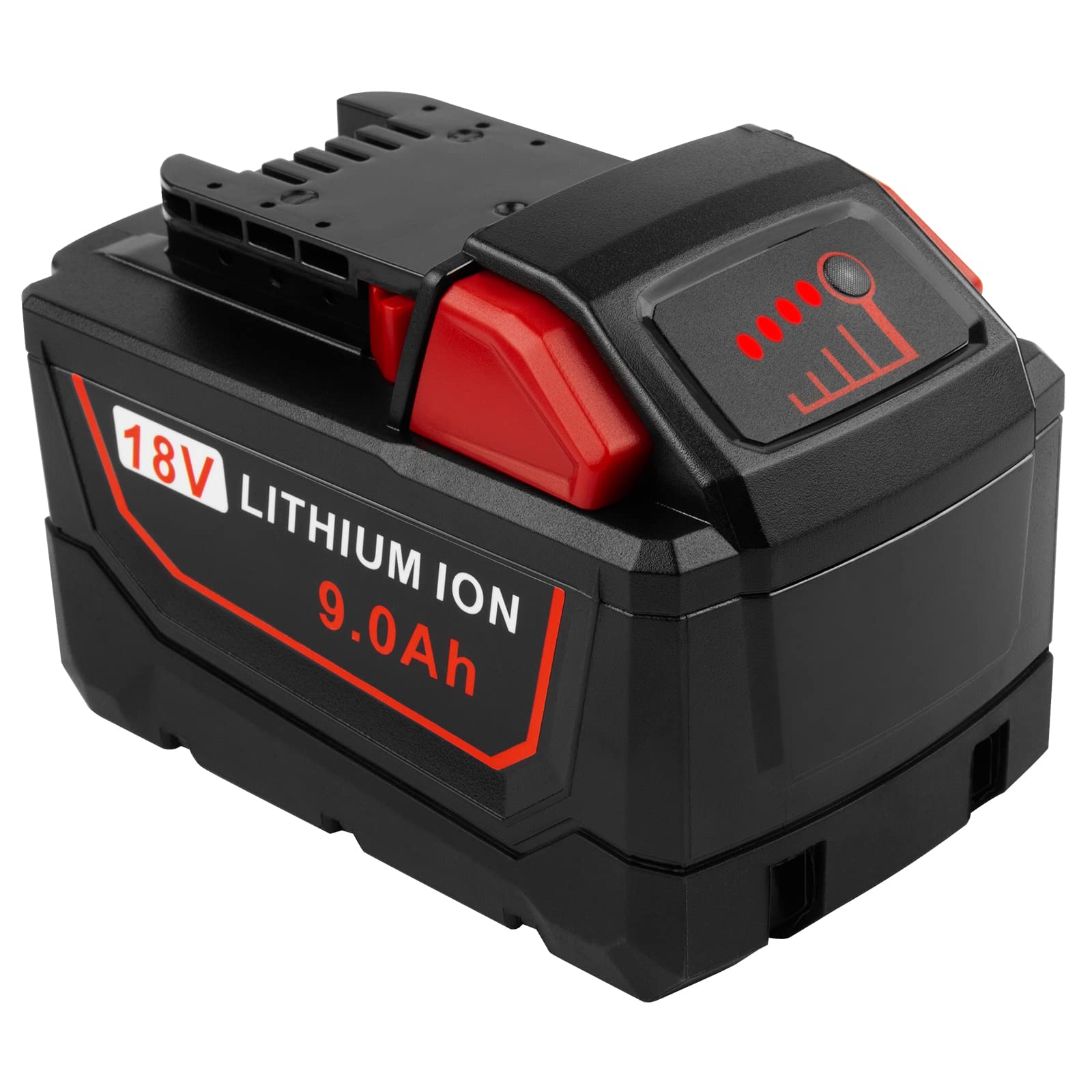Sponsored Ad - 9.0Ah Replace for Milwaukee 18V Battery Ultra-High Capacity Compatible with Milwaukee 18 Volt Lithium Batteries 48-11-1852 48-11-1850 48-11-1840 48-11-1890 48-11-1828 48-11-1820 48-11-1815