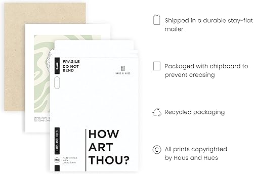 Miniatura 3 de HAUS AND HUES Pósteres estéticos verdes, arte de pared verde salvia, decoración de habitación pastel danés, impresión geométrica (sin marco, 12 x 16)